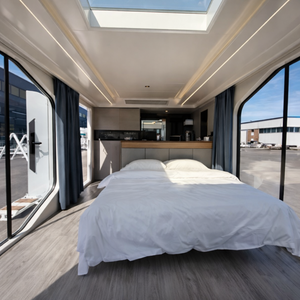 Space Capsule A5 — Scenic Getaway Capsule with Balcony + Bathroom