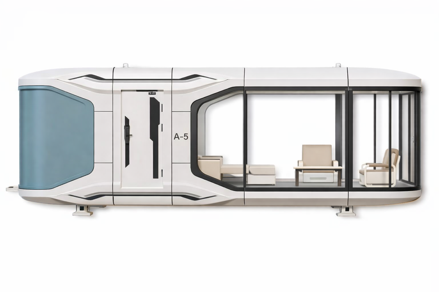 Space Capsule A5 — Scenic Getaway Capsule with Balcony + Bathroom
